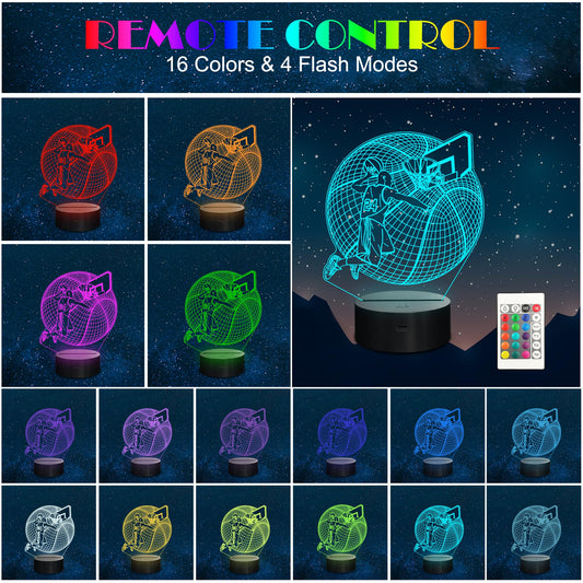 Basketball Dunk 3D Night Light