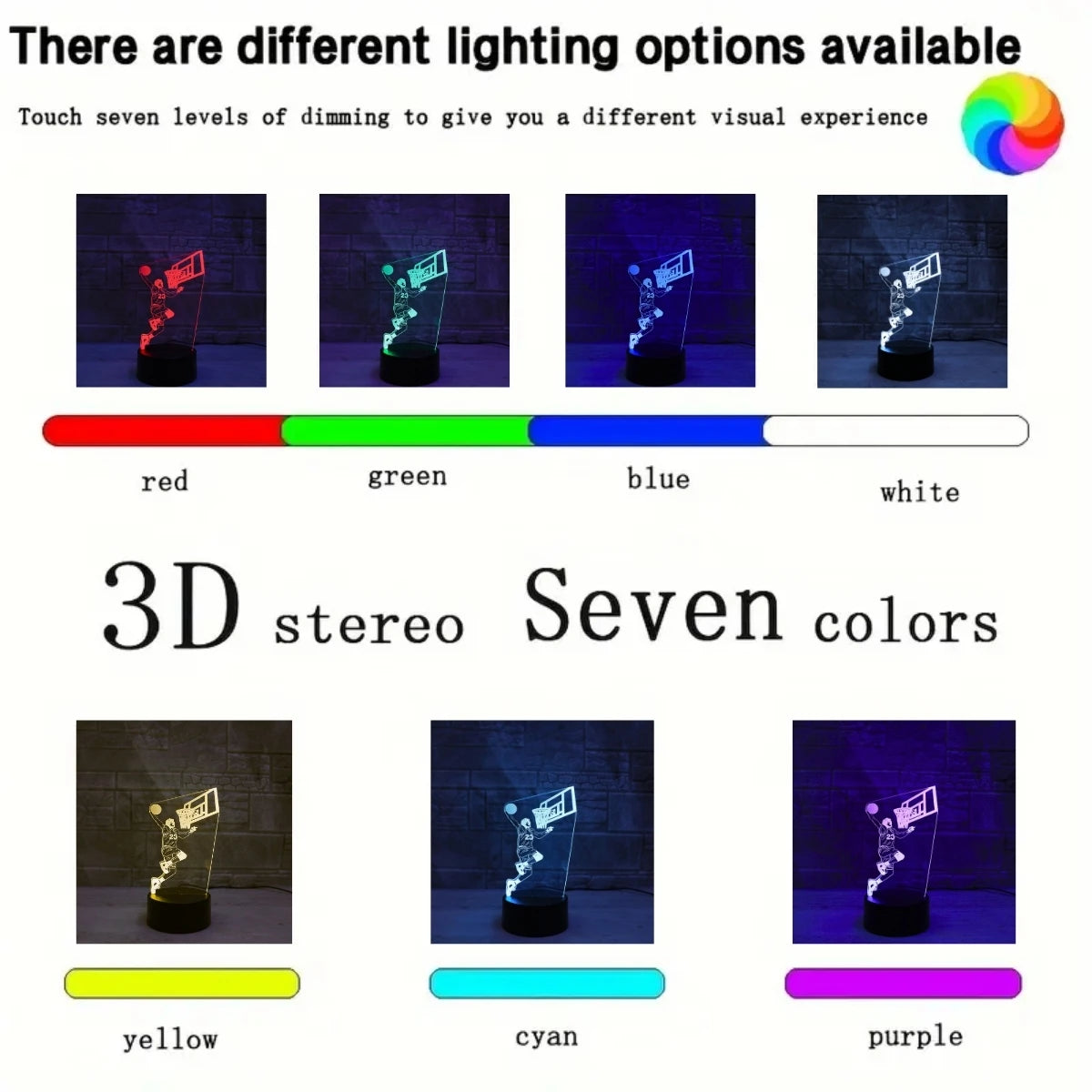 3D Basketball Master LED Night Light