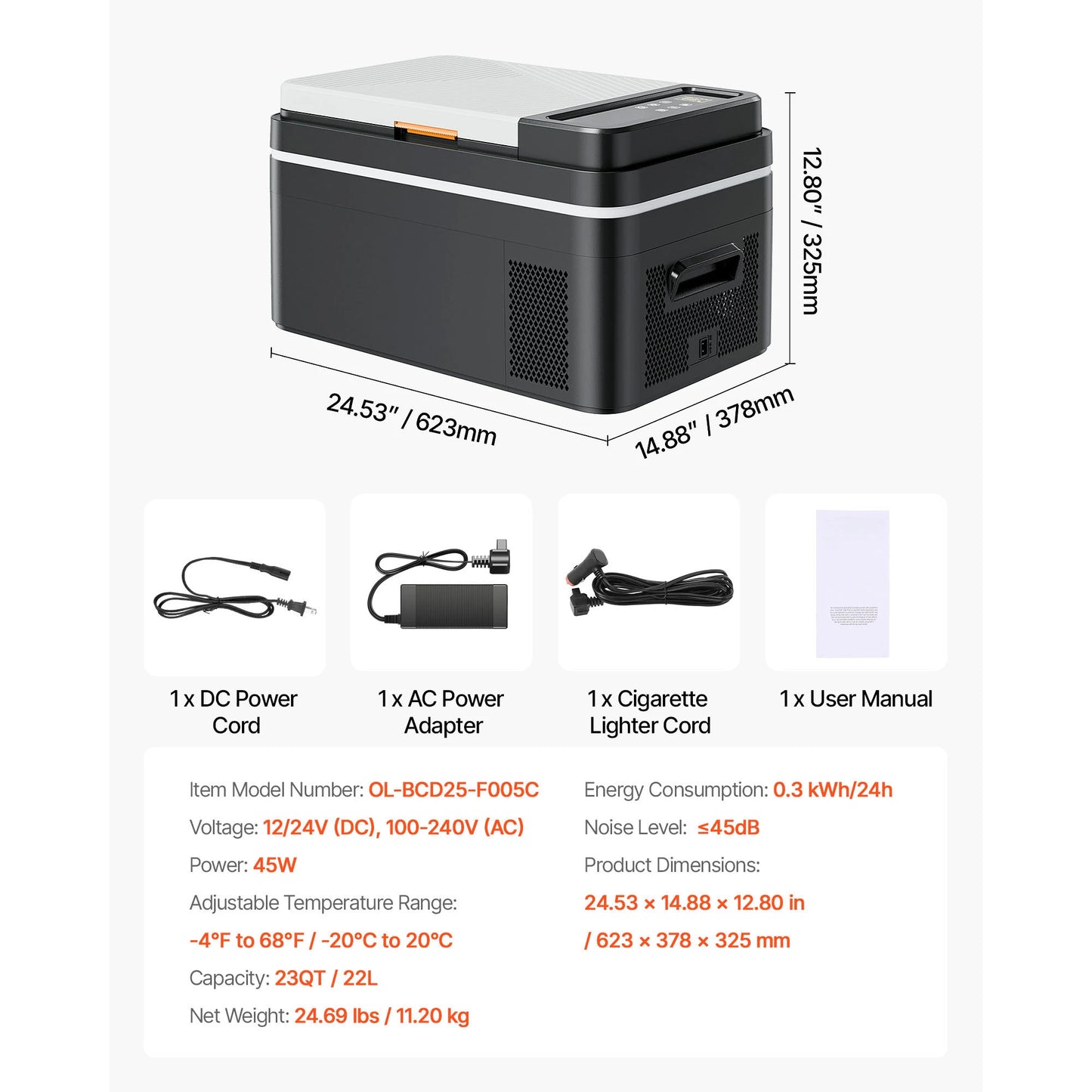 Réfrigérateur de voiture Mini-réfrigérateur Congélateur Compresseur portable Glacière