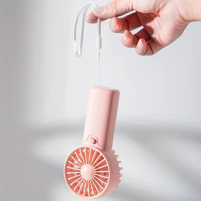 Cute Mini Fan Portable Handheld Fan Lightweight Handy Fan Pocket Size Low Noise Small Electric Fan