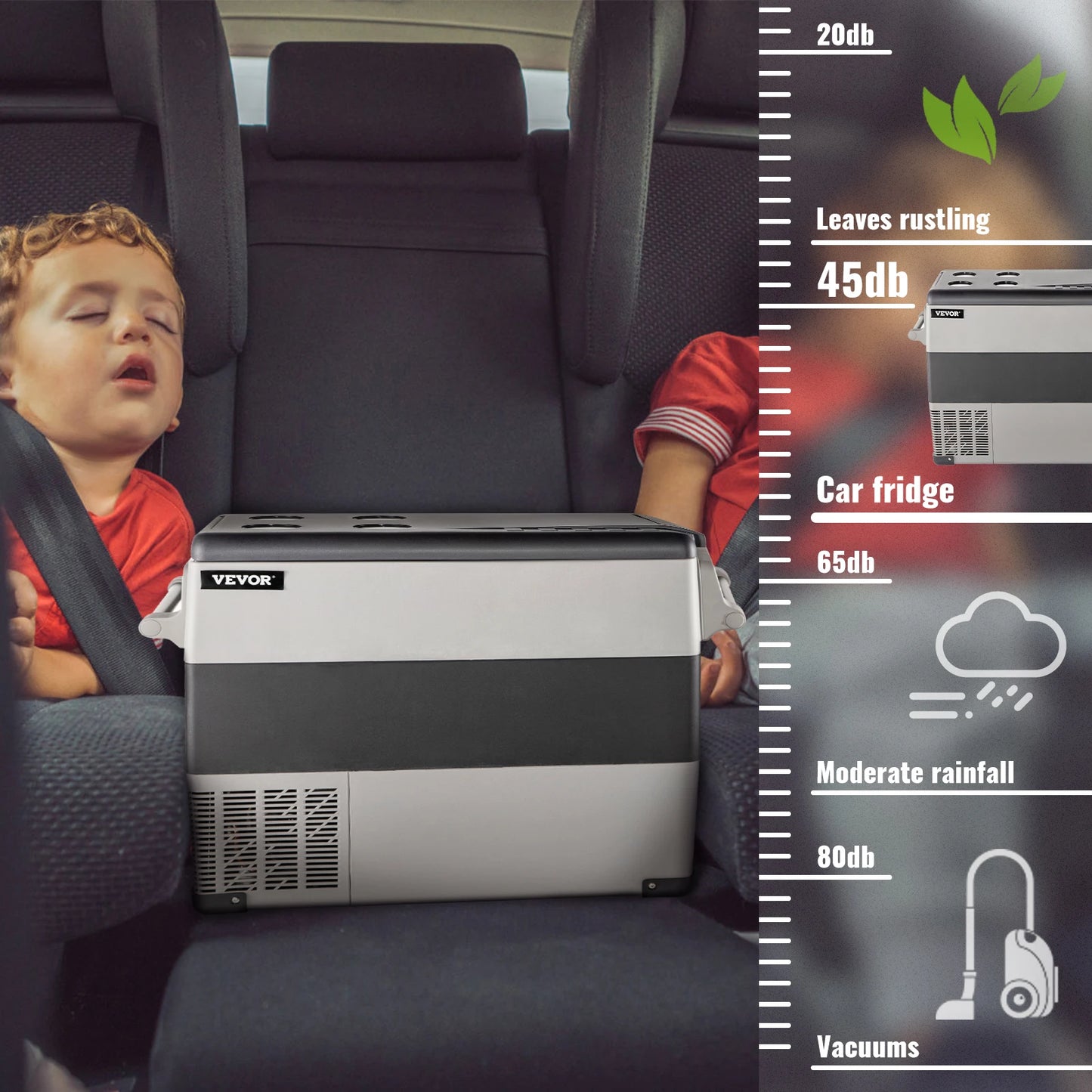 Réfrigérateur de voiture Mini-réfrigérateur Congélateur Compresseur portable Glacière
