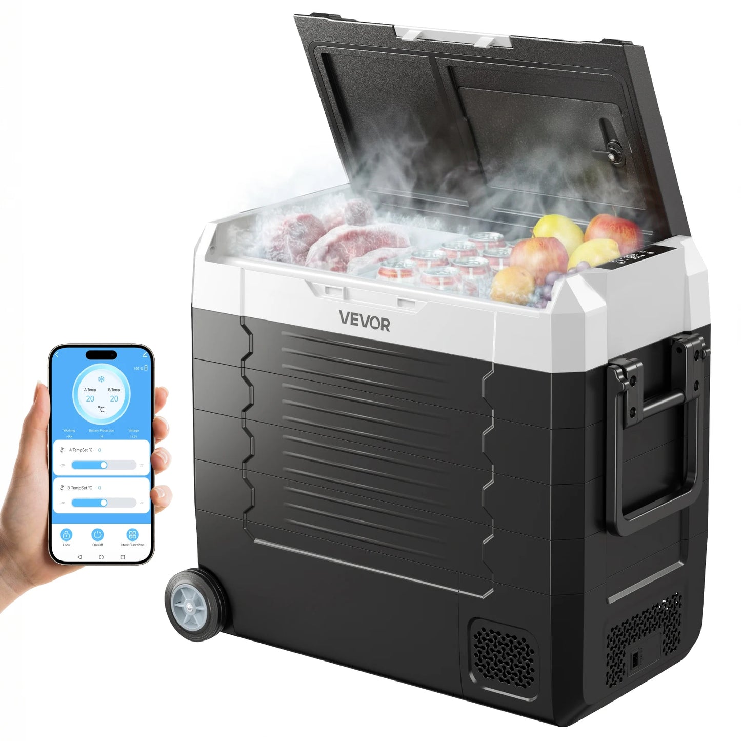 Réfrigérateur de voiture Mini-réfrigérateur Congélateur Compresseur portable Glacière