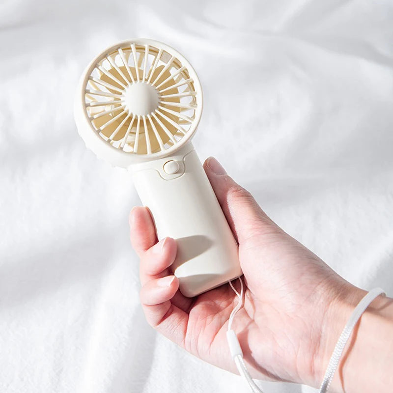 Cute Mini Fan Portable Handheld Fan Lightweight Handy Fan Pocket Size Low Noise Small Electric Fan