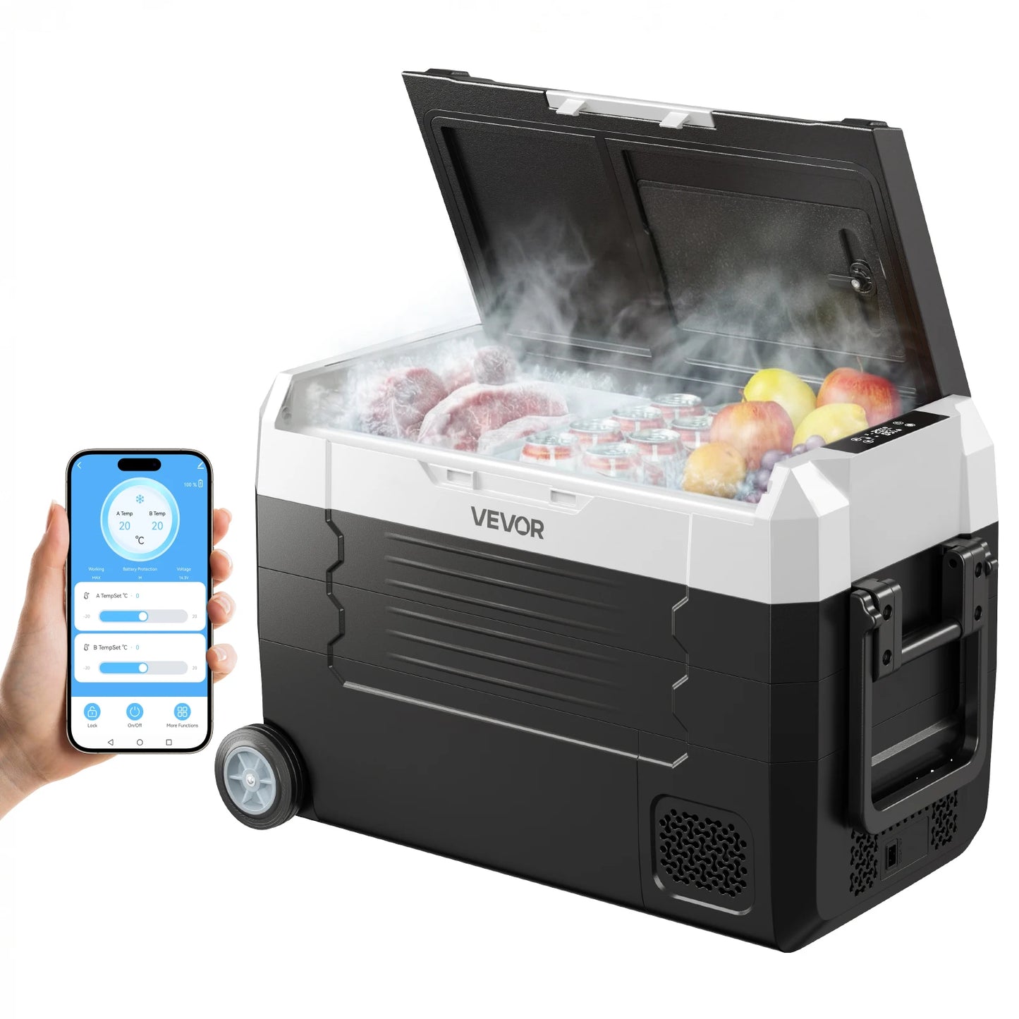 Réfrigérateur de voiture Mini-réfrigérateur Congélateur Compresseur portable Glacière